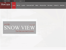 Tablet Screenshot of hotelsnowviewmanali.com